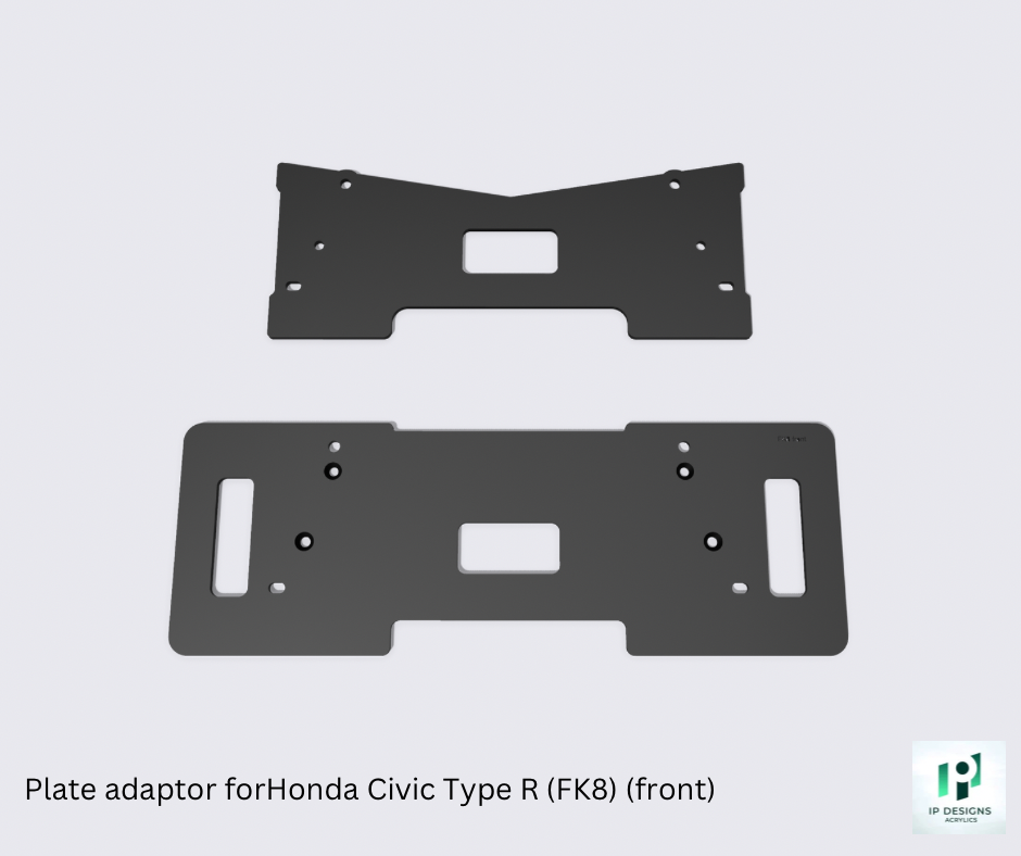 Plate adaptors for Honda Civic Type R
