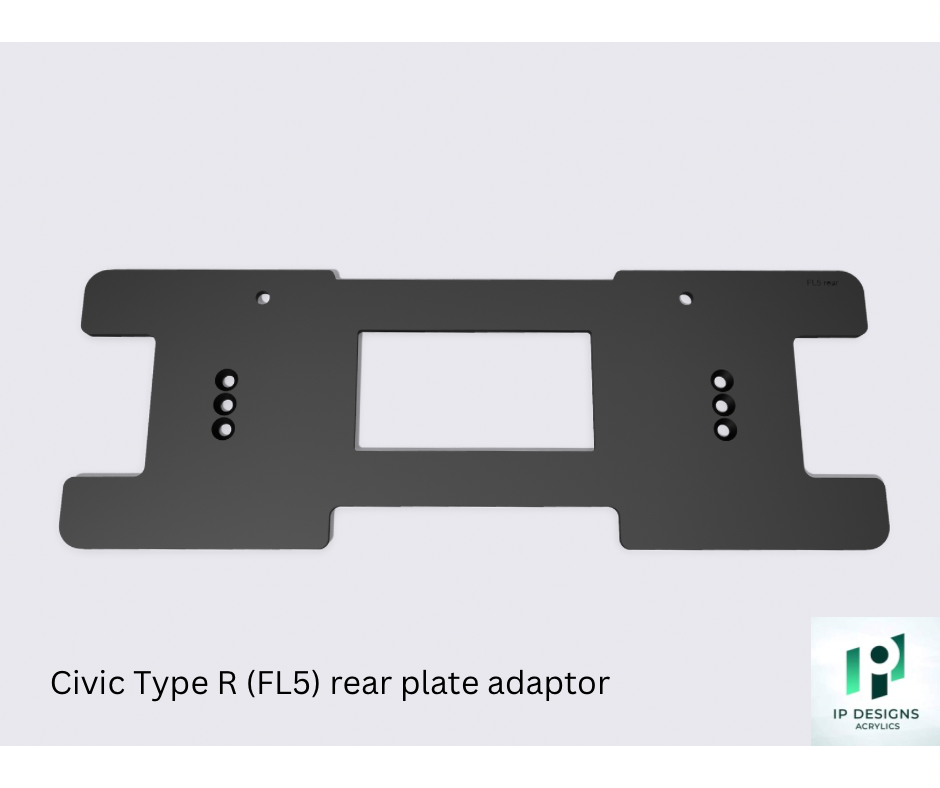 Plate adaptors for Honda Civic Type R