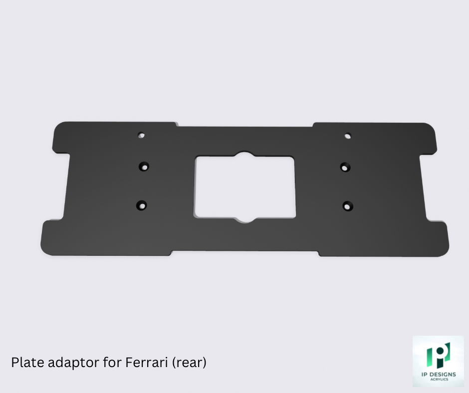 Plate adaptor (rear) for Ferrari
