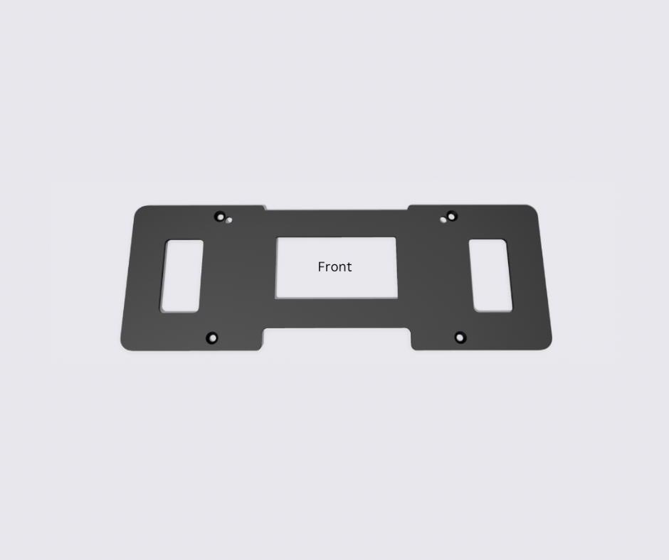 Plate adaptors for Ford Mustang