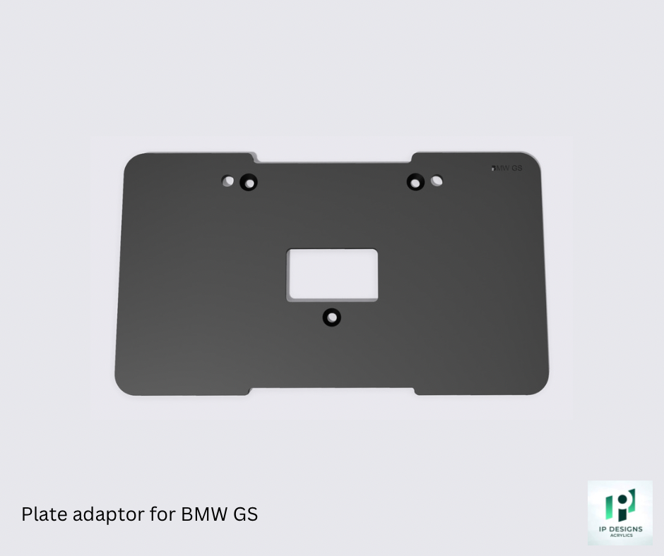 Plate adaptor for BMW GS