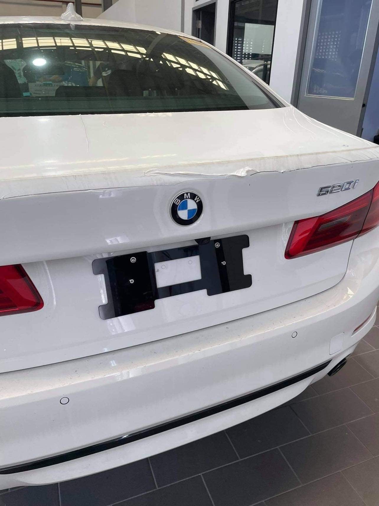 Plate adaptor (rear) for BMW Group vehicles