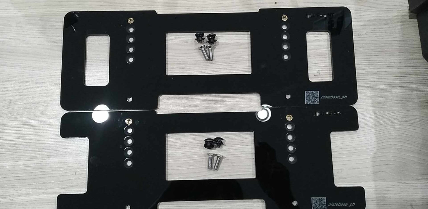 Adjustable plate adaptors / plate backing