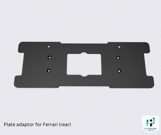 Plate adaptor (rear) for Ferrari