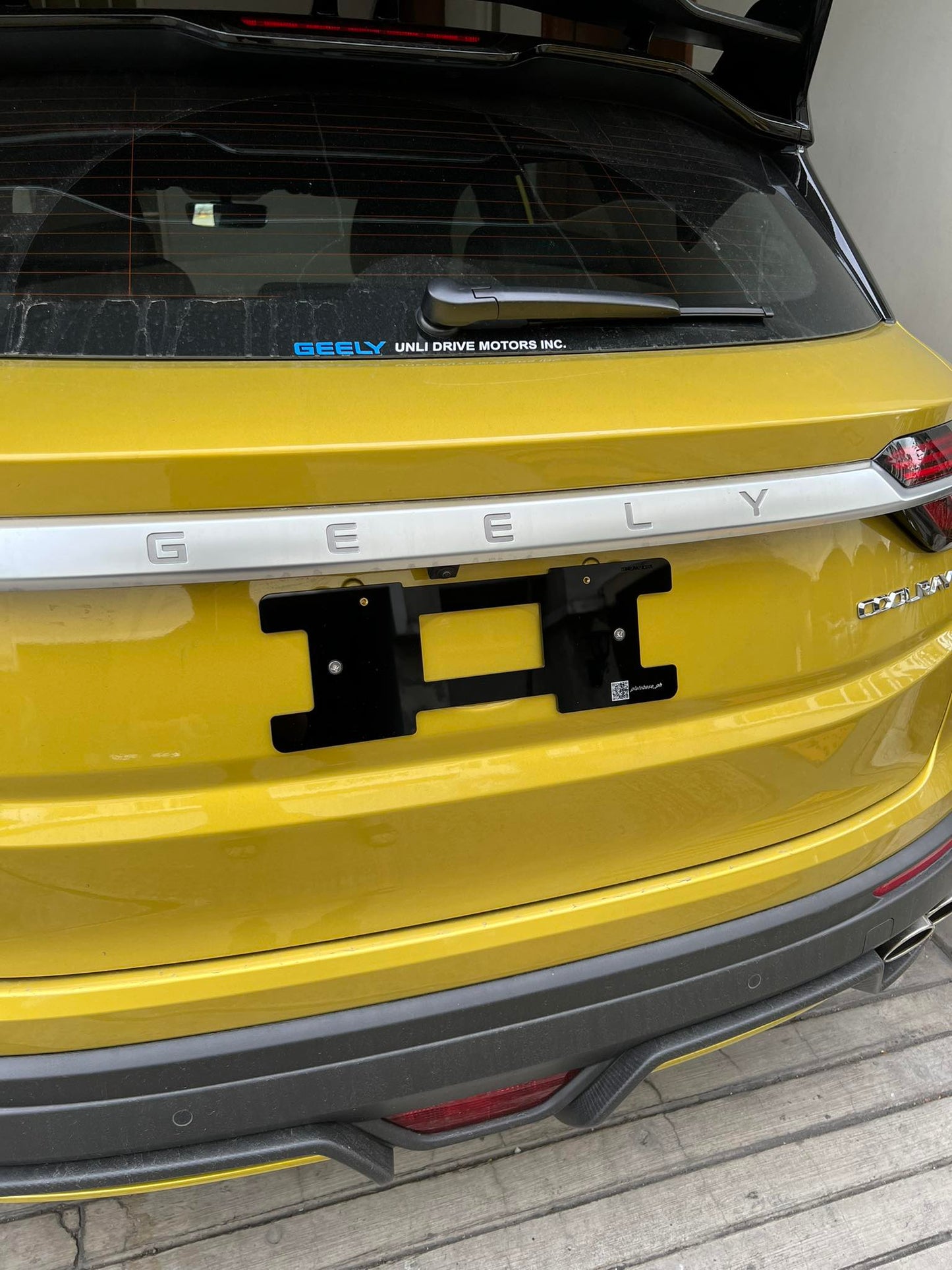 Plate adaptors for Geely Coolray
